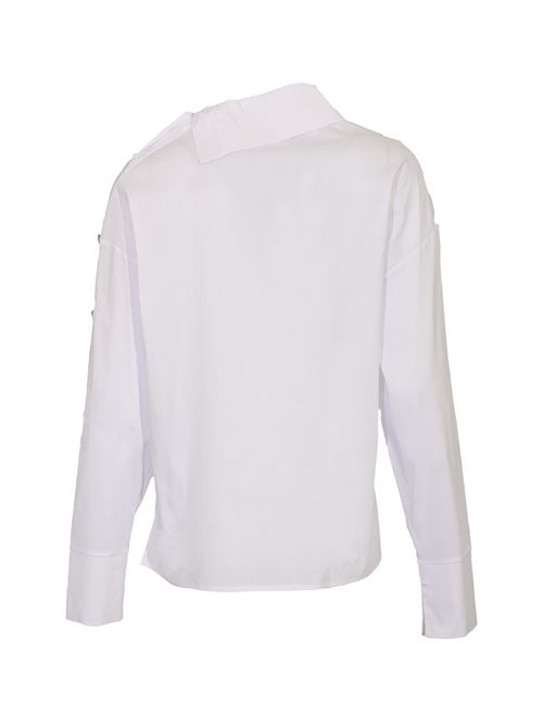 Camicia in misto cotone con bottoni D. Exterior | 617311BIAN